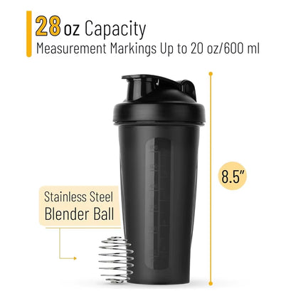 1Pc 600Ml Shaker Bottle 20Oz Protein Shaker Plastic Bottle Portable Fitness Bottle for Fitness Enthusiasts Athletes